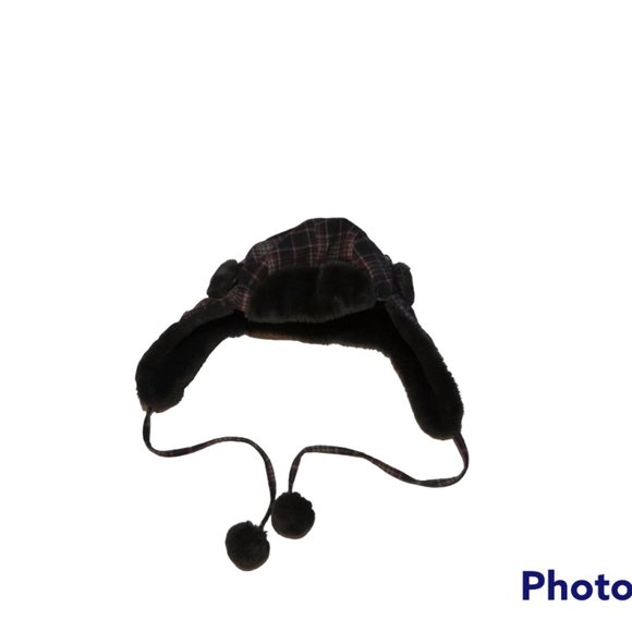 Hat Girls Spot Clean One Size Plaided - Picture 6 of 6